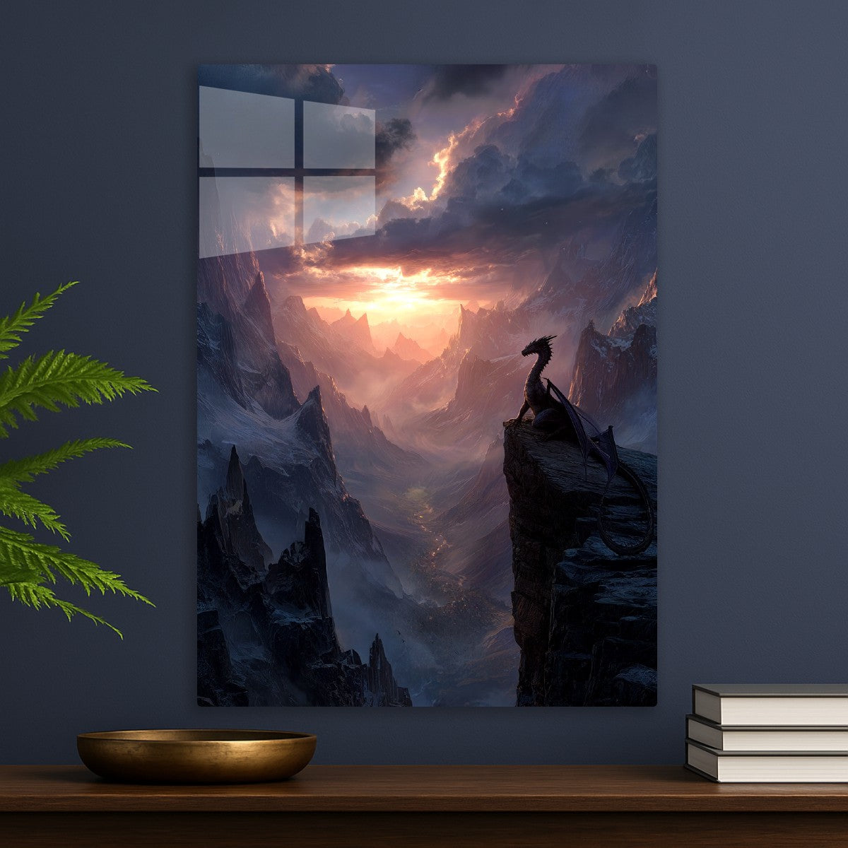 Majestic Dragon Watches Sunset