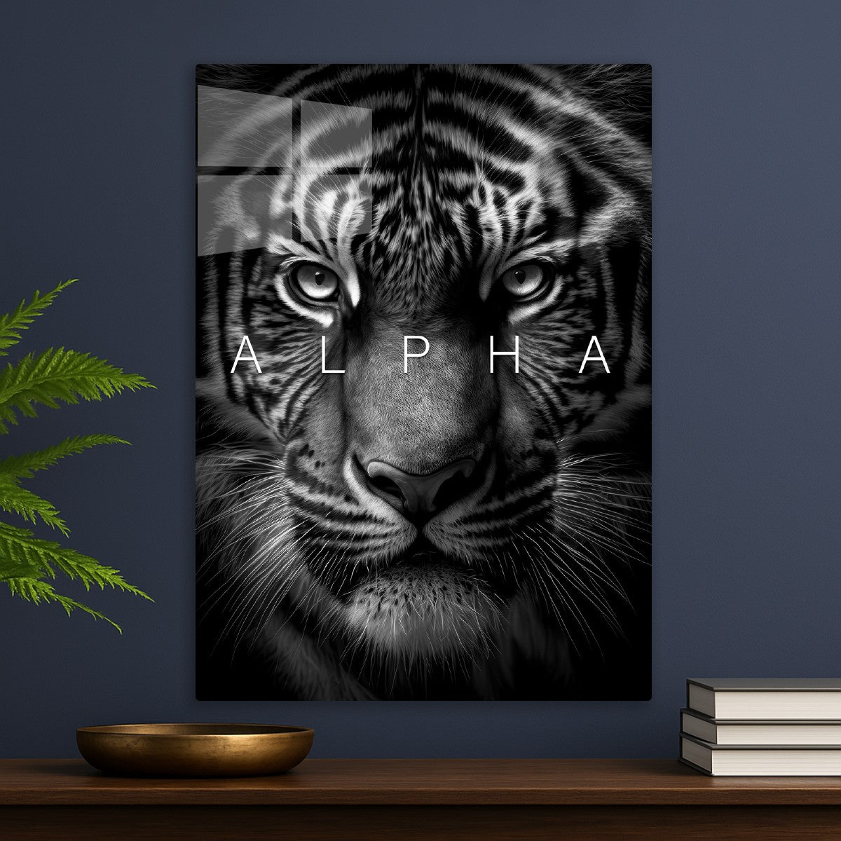 Wild tiger face alpha