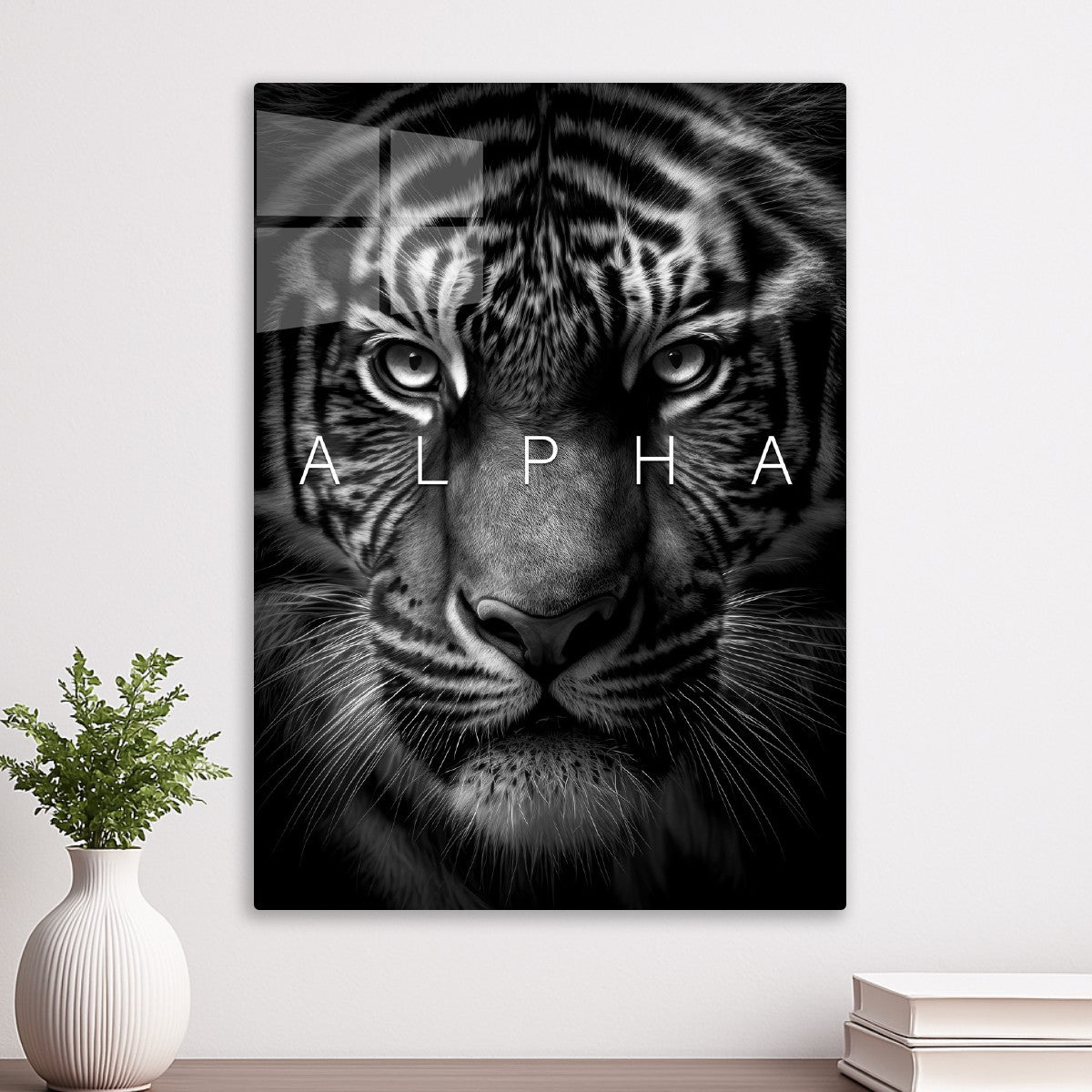 Wild tiger face alpha