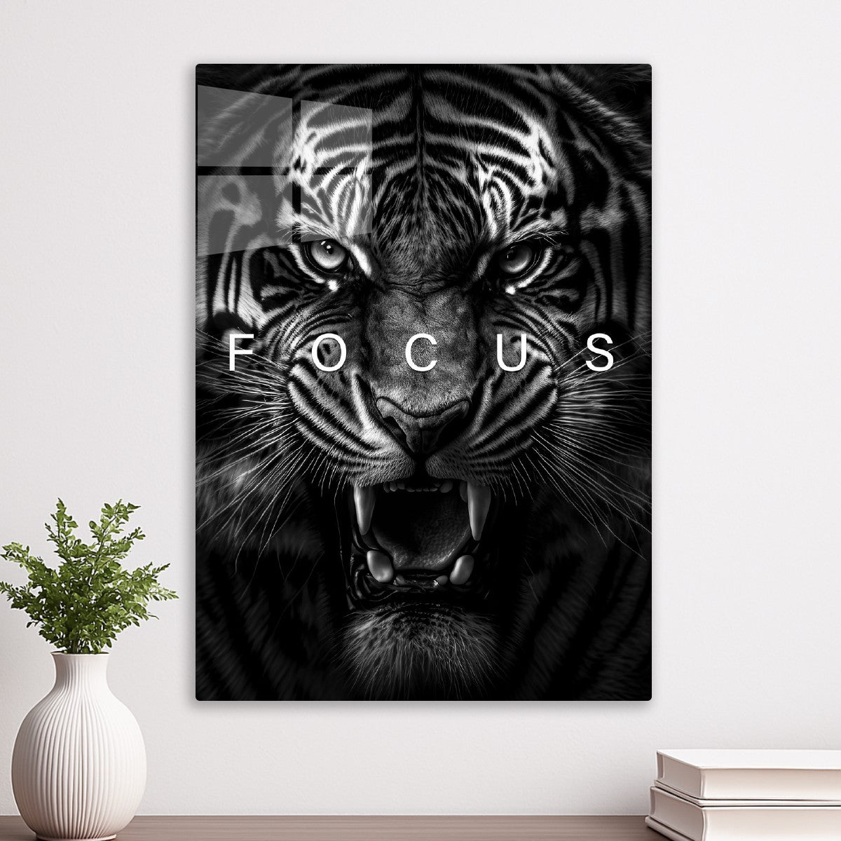 Wild tiger angry face alpha