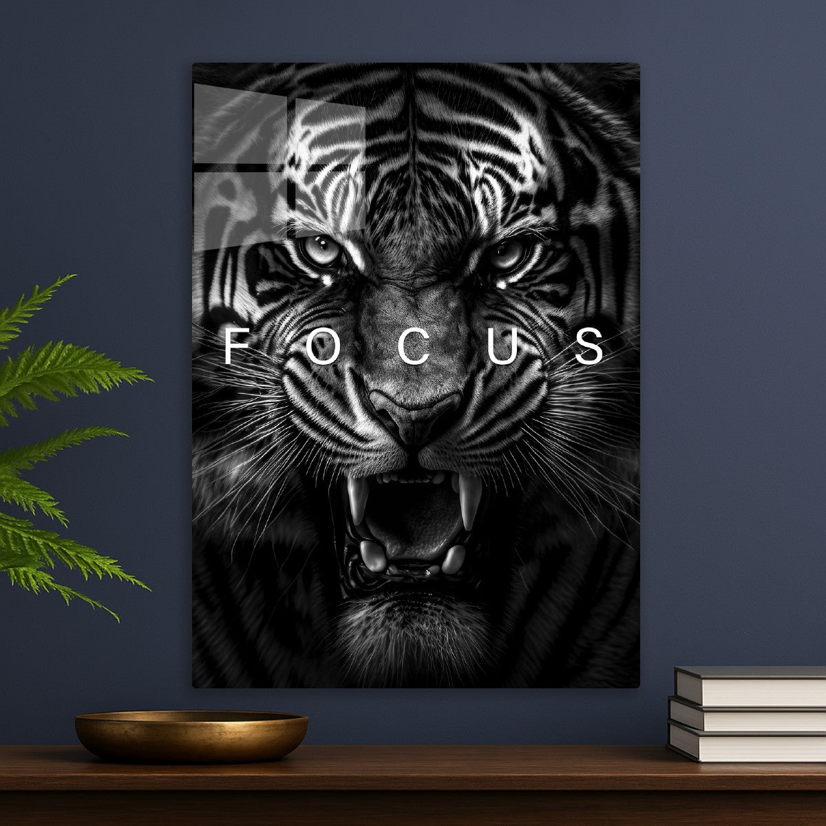 Wild tiger angry face alpha
