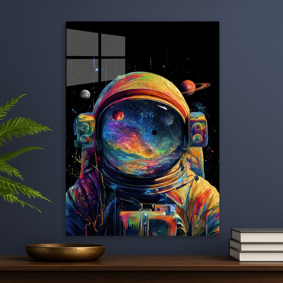Astronaut with Vibrant Colors