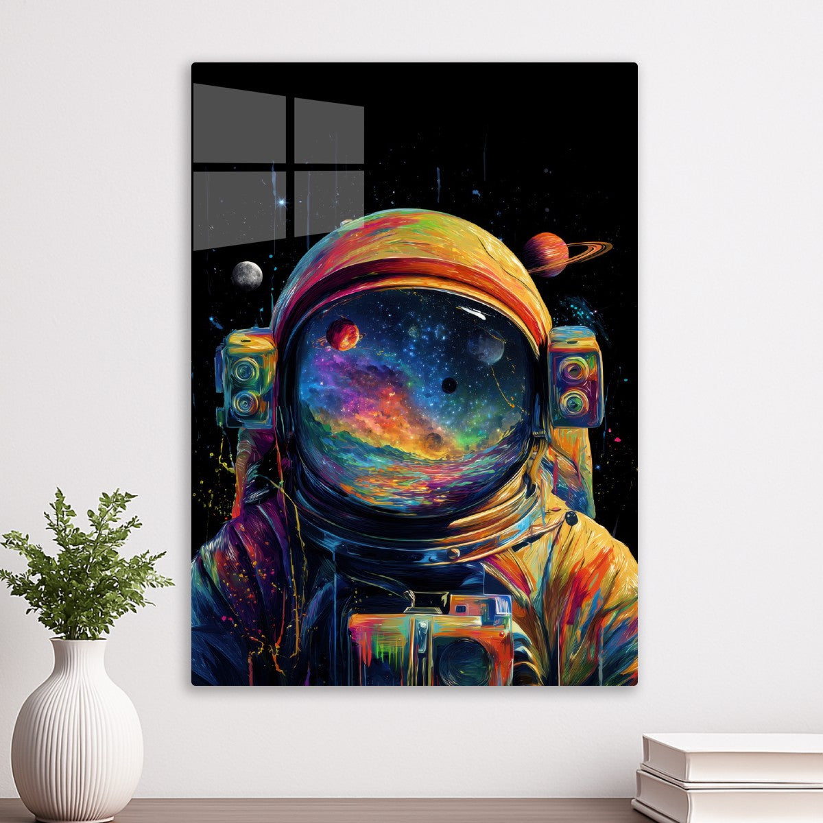 Astronaut with Vibrant Colors
