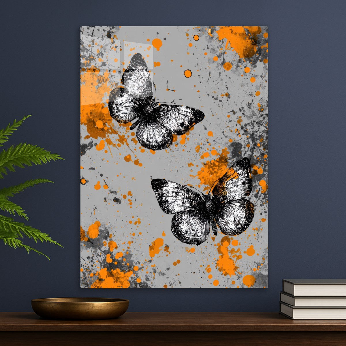 Black and White Butterflies