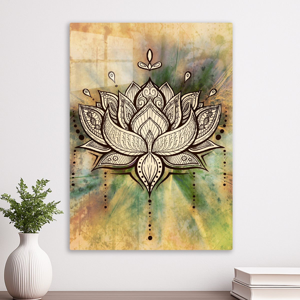 Warm mandala Lotus