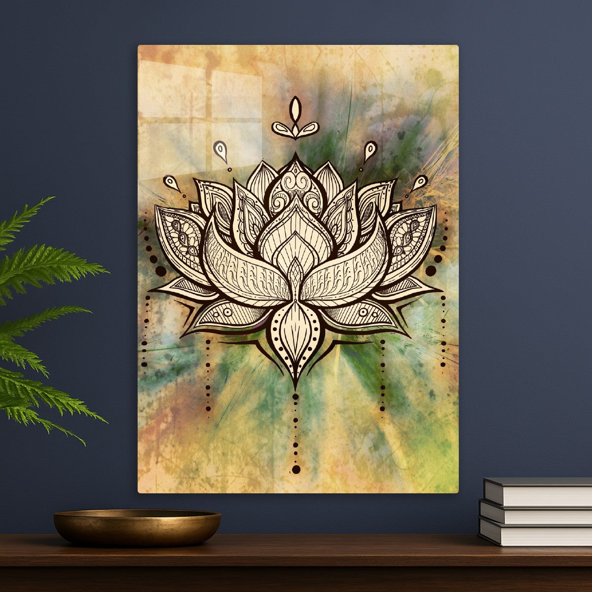 Warm mandala Lotus