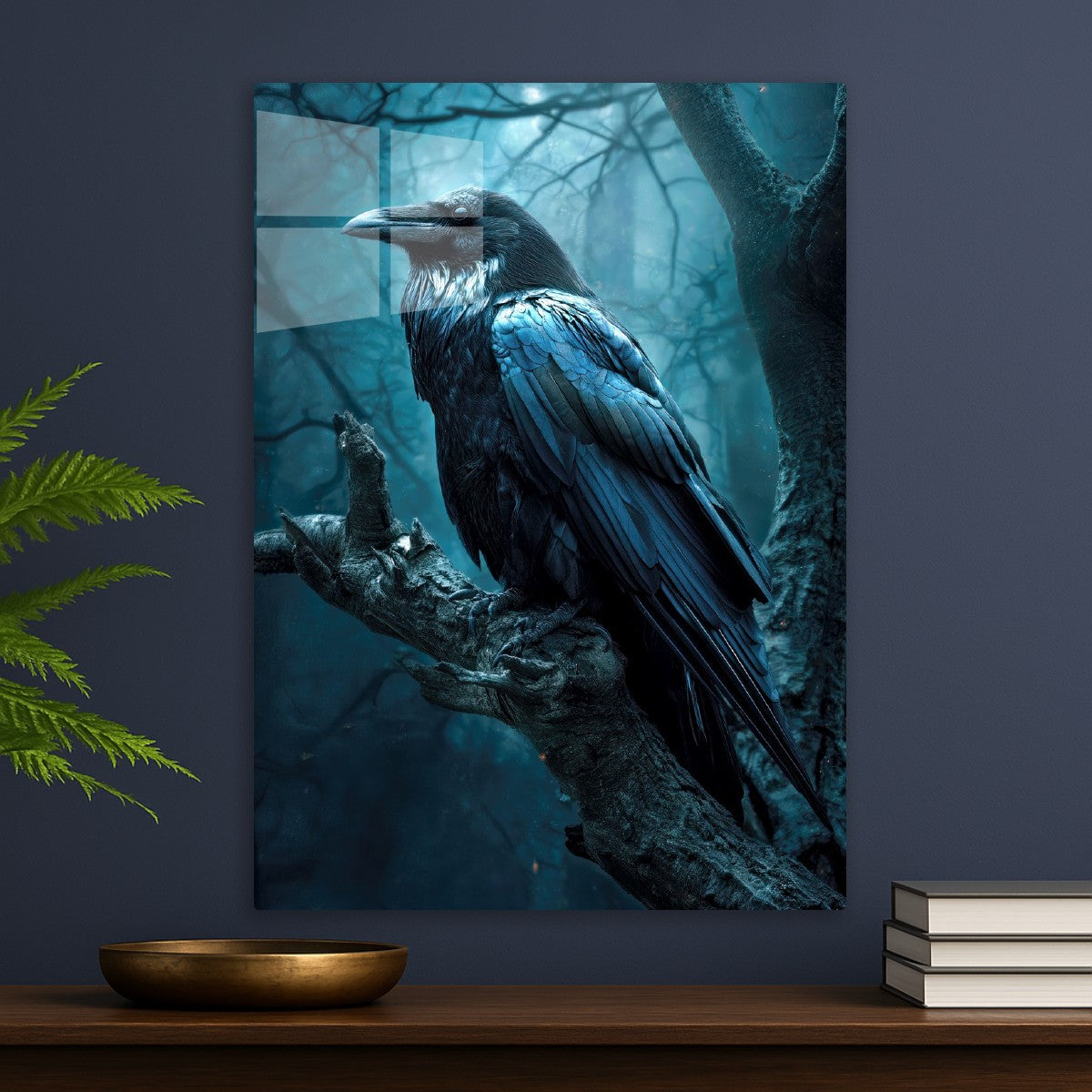 Raven Perched on a Branch