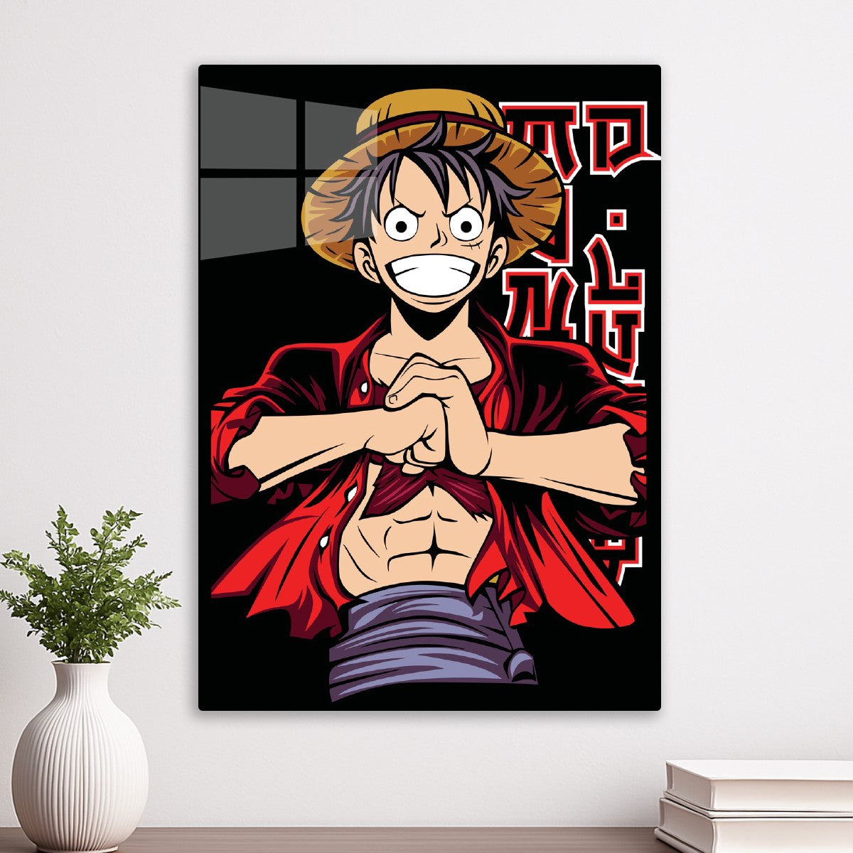 Luffy’s Energetic Pose, One Piece