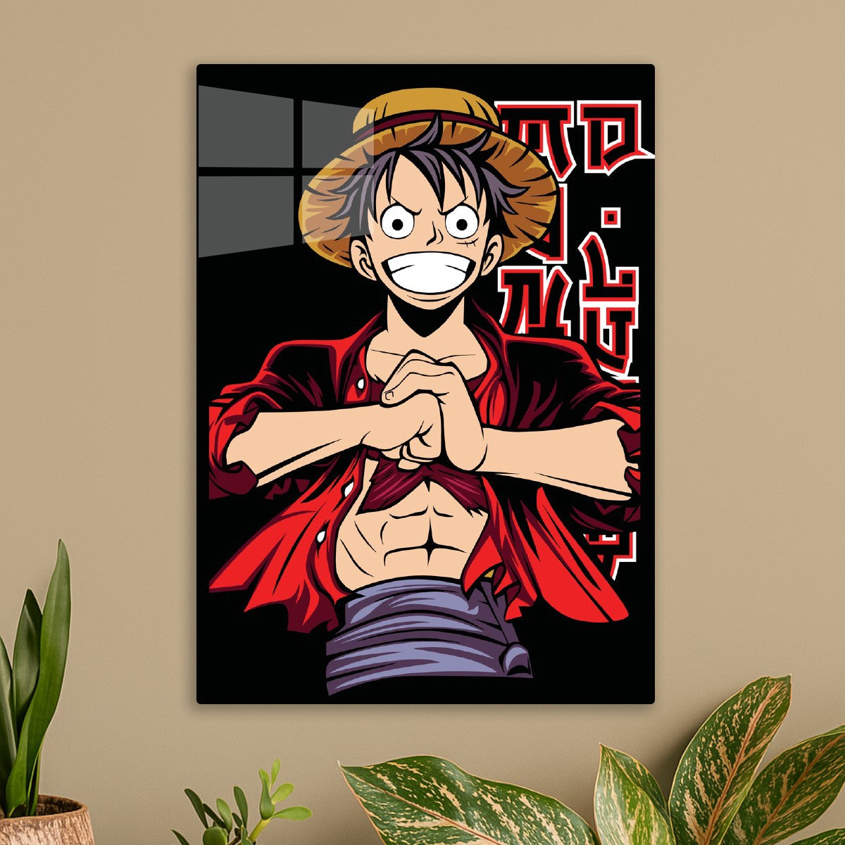 Luffy’s Energetic Pose, One Piece