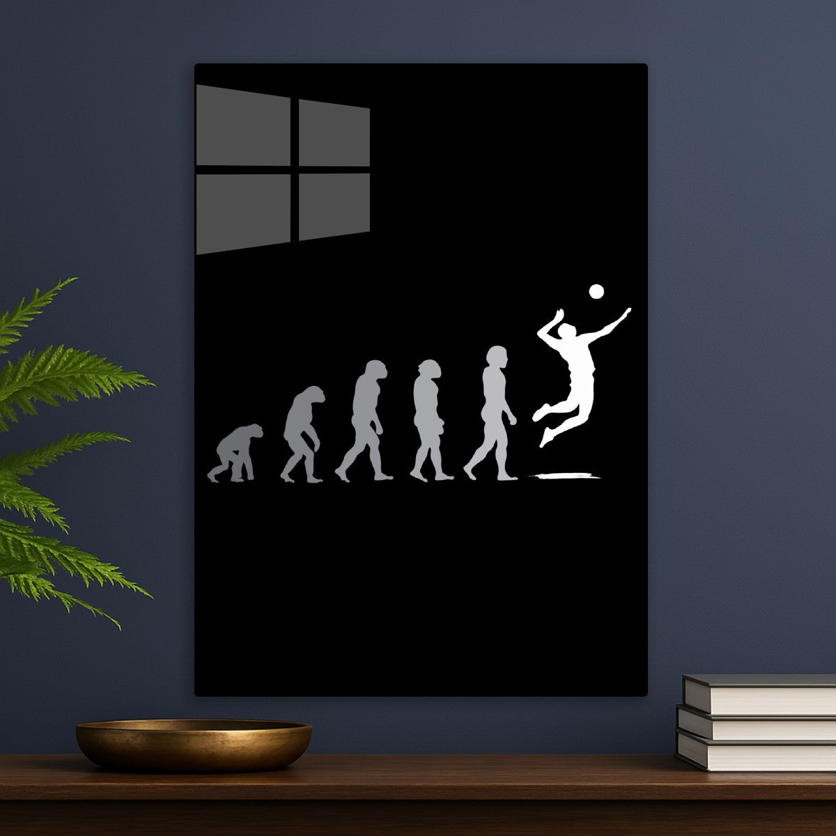 Volleyball player silhouette
