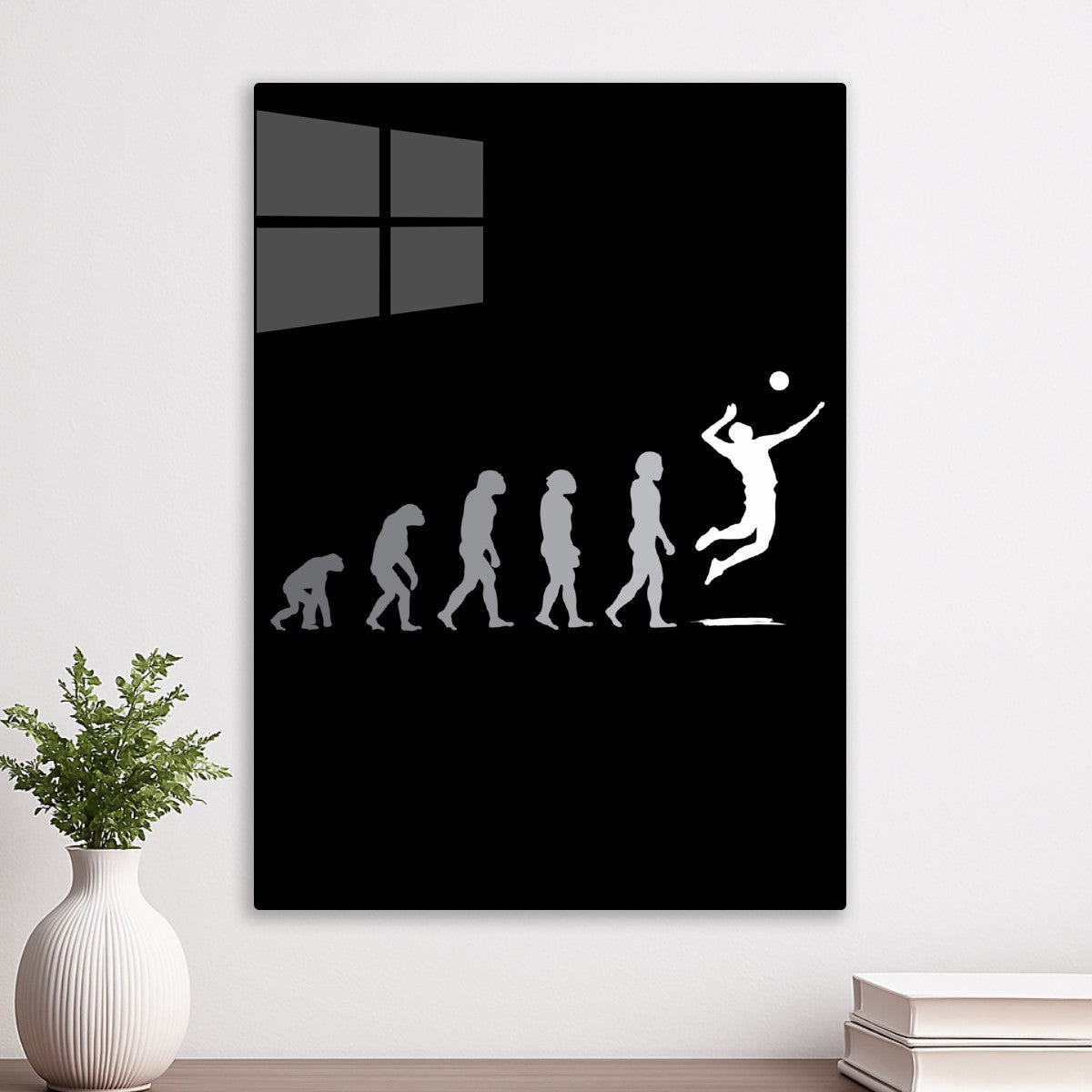 Volleyball player silhouette