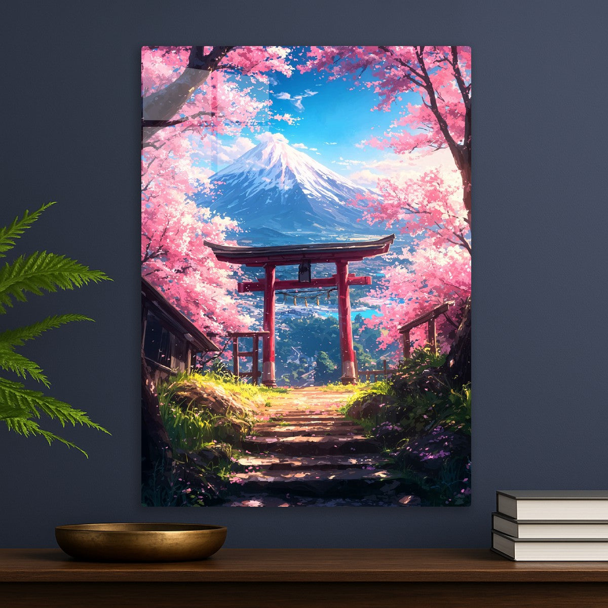 Spring Torii Gate to Mount Fuji