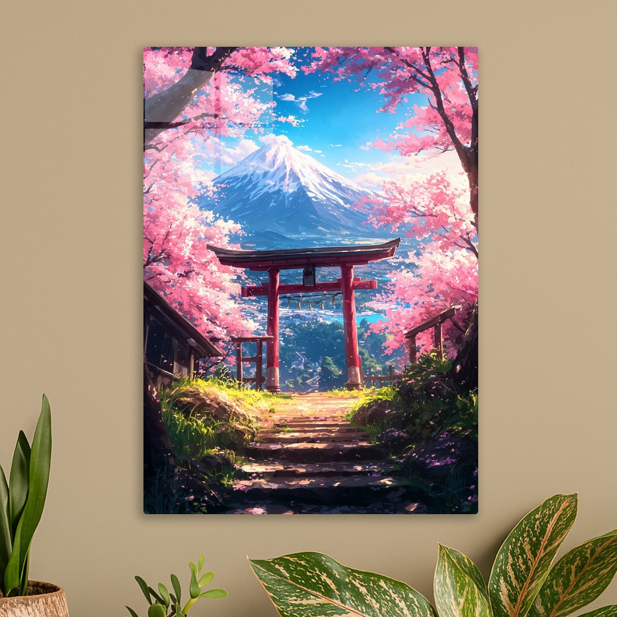 Spring Torii Gate to Mount Fuji