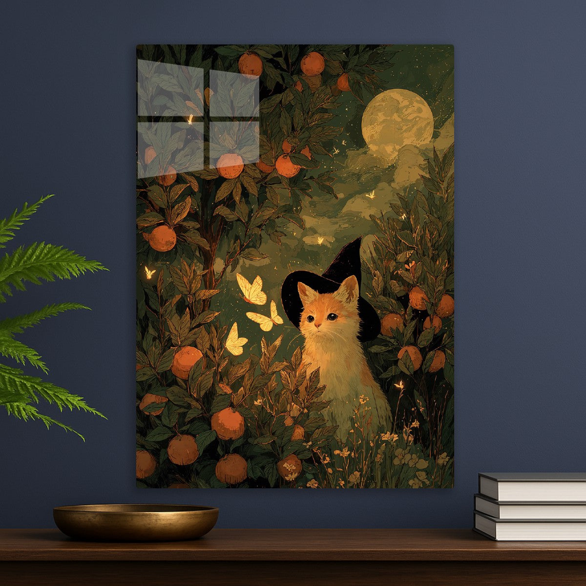 Witch Cat & Butterflies