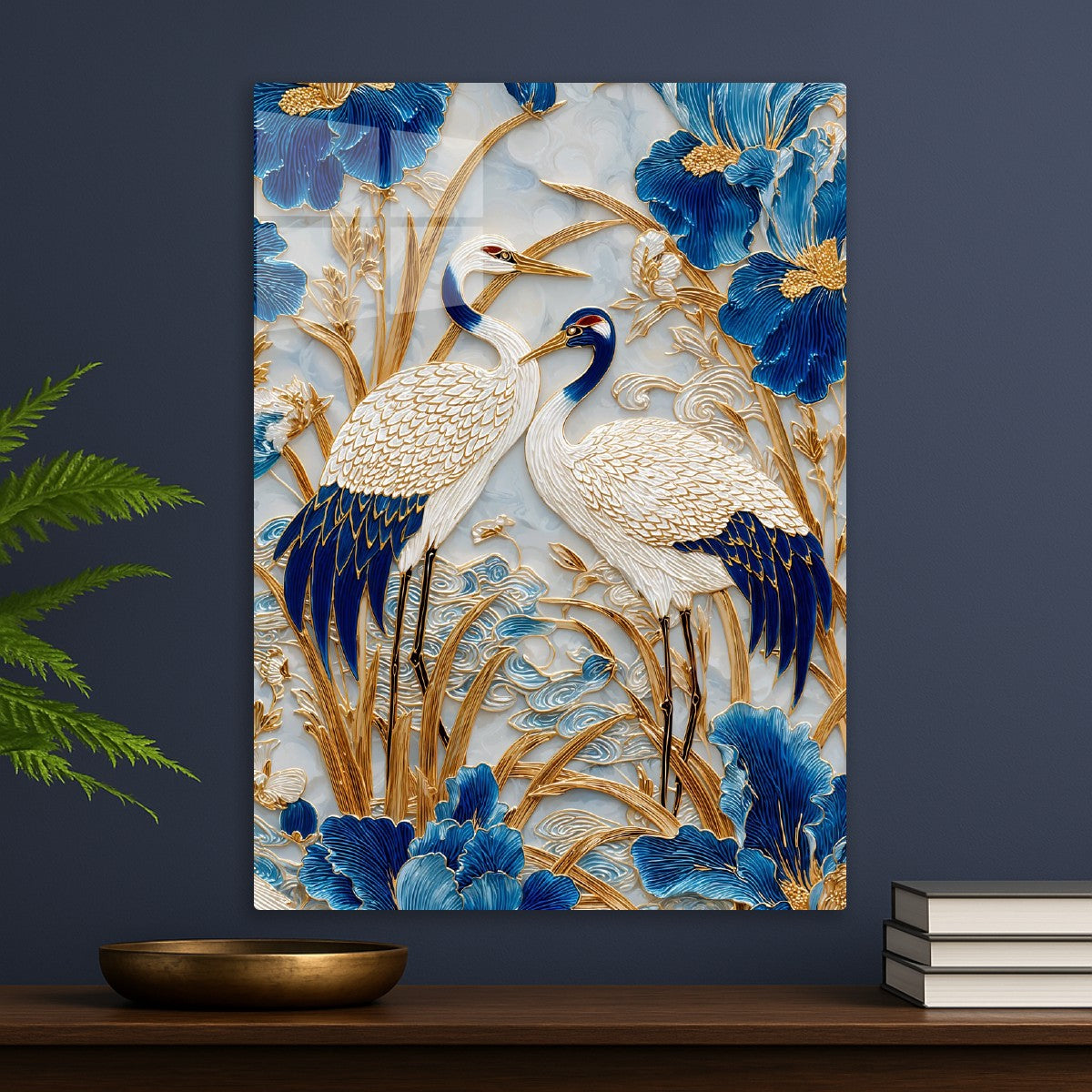 Porcelain Crane Elegance