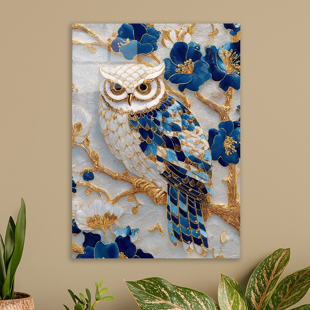 Porcelain Owl Serenity