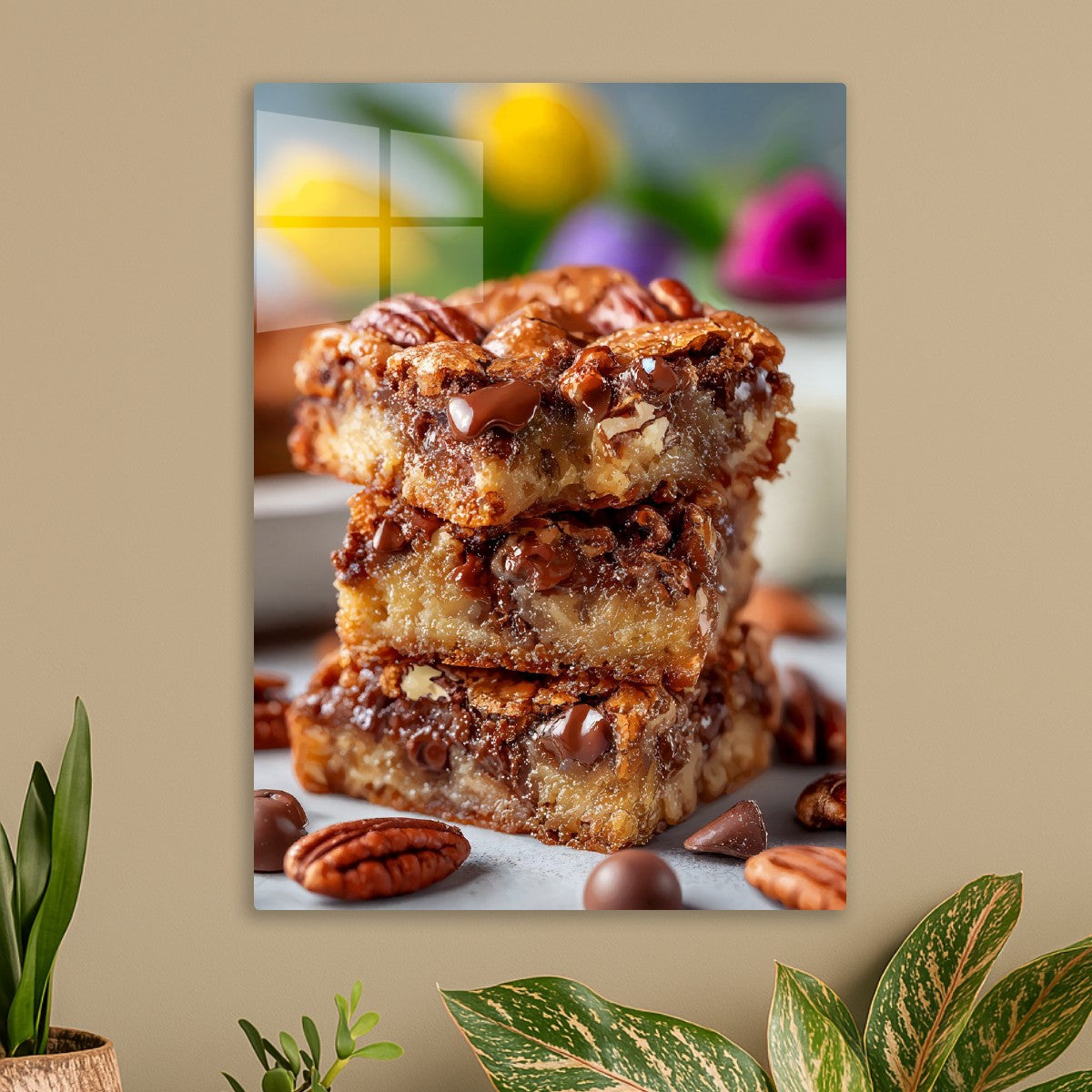 Chocolate Pecan Blondies