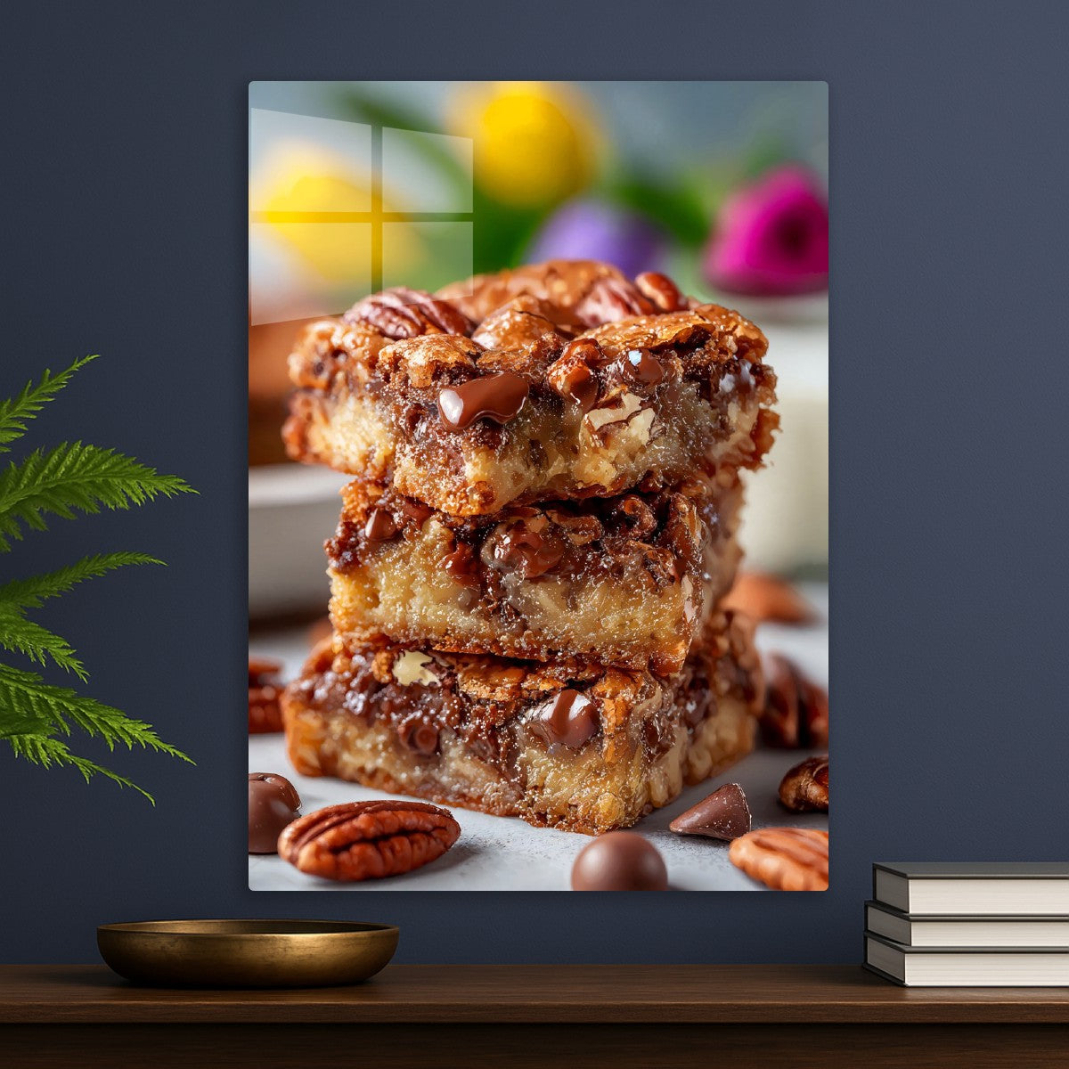 Chocolate Pecan Blondies