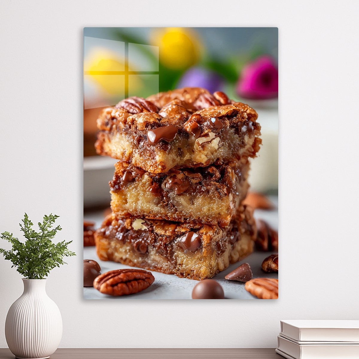 Chocolate Pecan Blondies