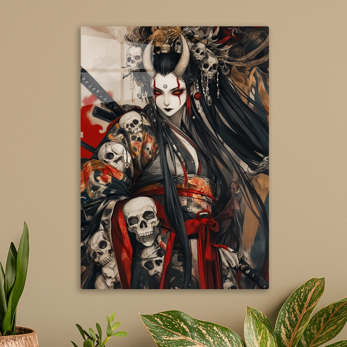Demon Geisha with Samurai 