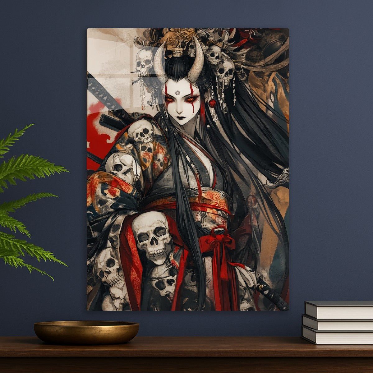 Demon Geisha with Samurai 