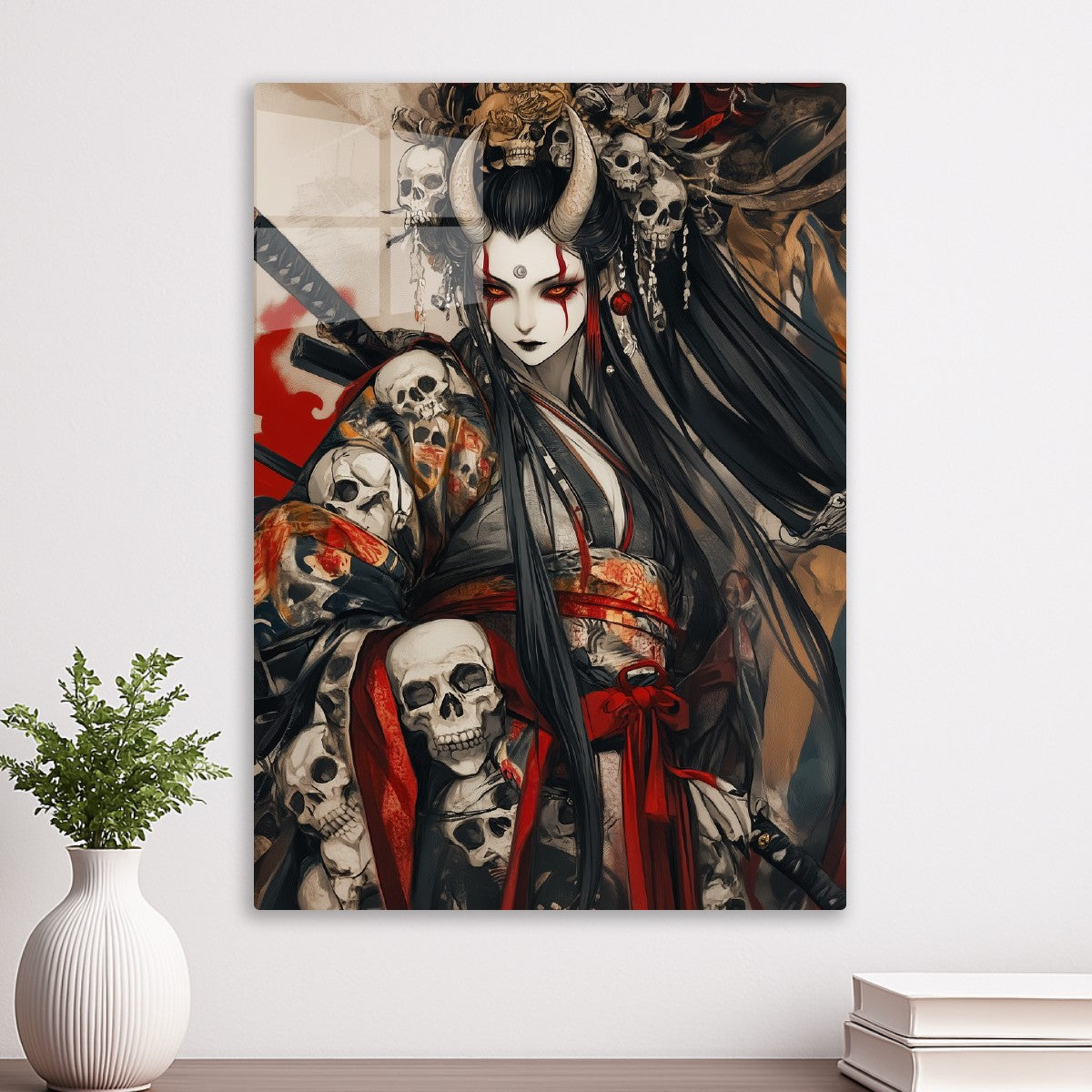 Demon Geisha with Samurai 