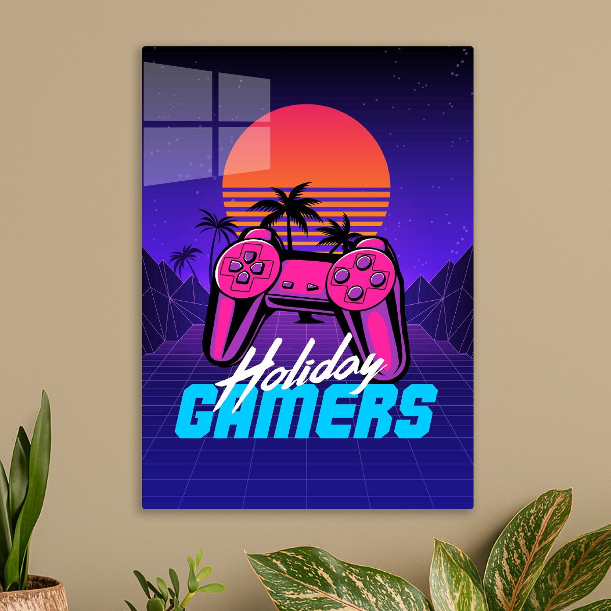 Holiday gamers - retrowave