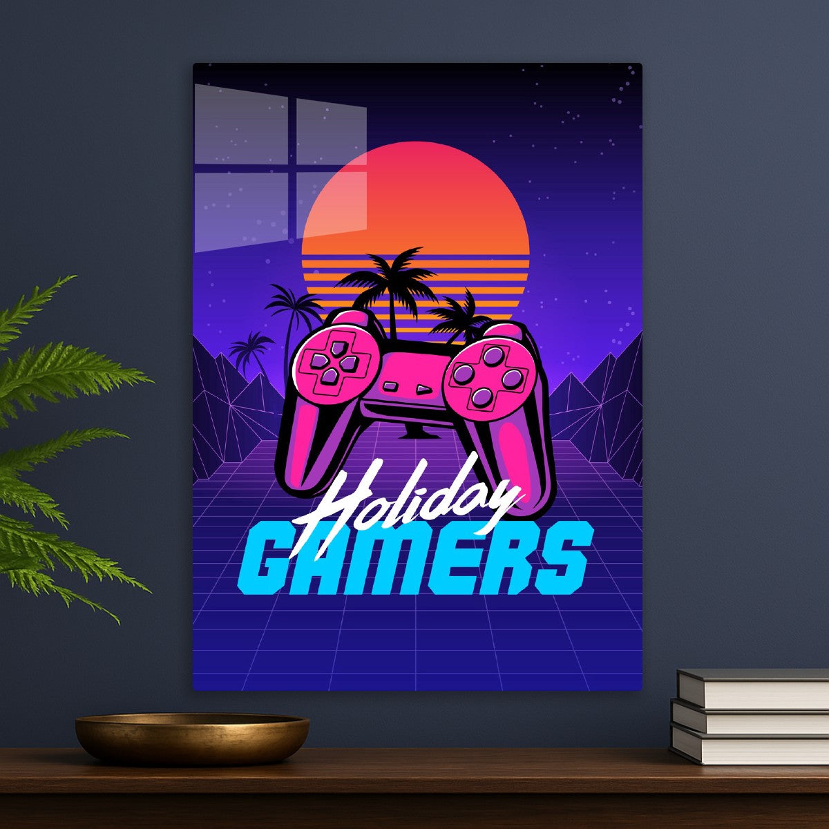 Holiday gamers - retrowave
