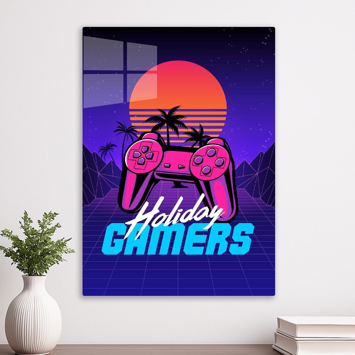 Holiday gamers - retrowave