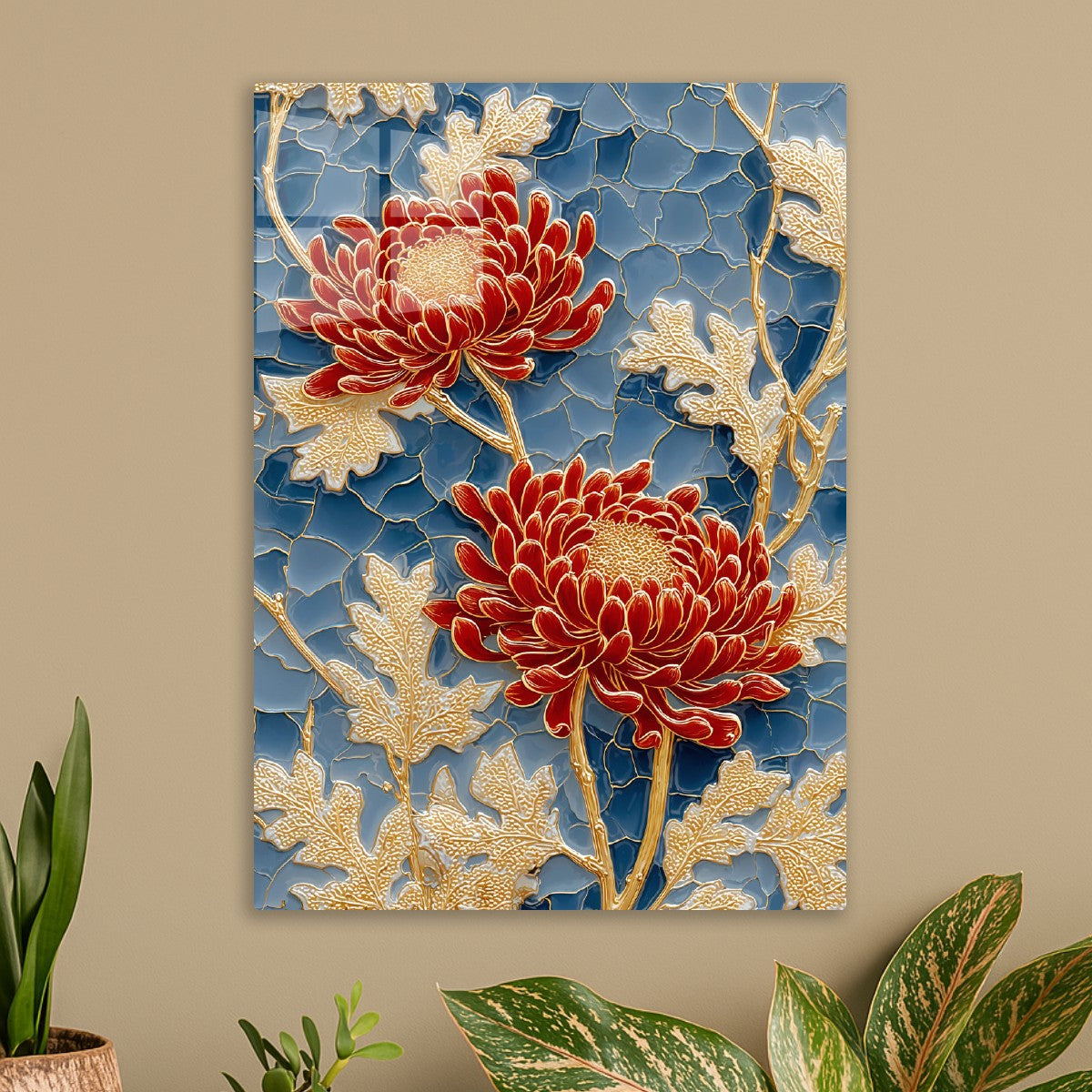 Porcelain Chrysanthemum Art