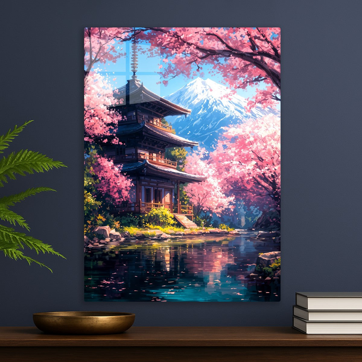 Cherry Blossom Temple View