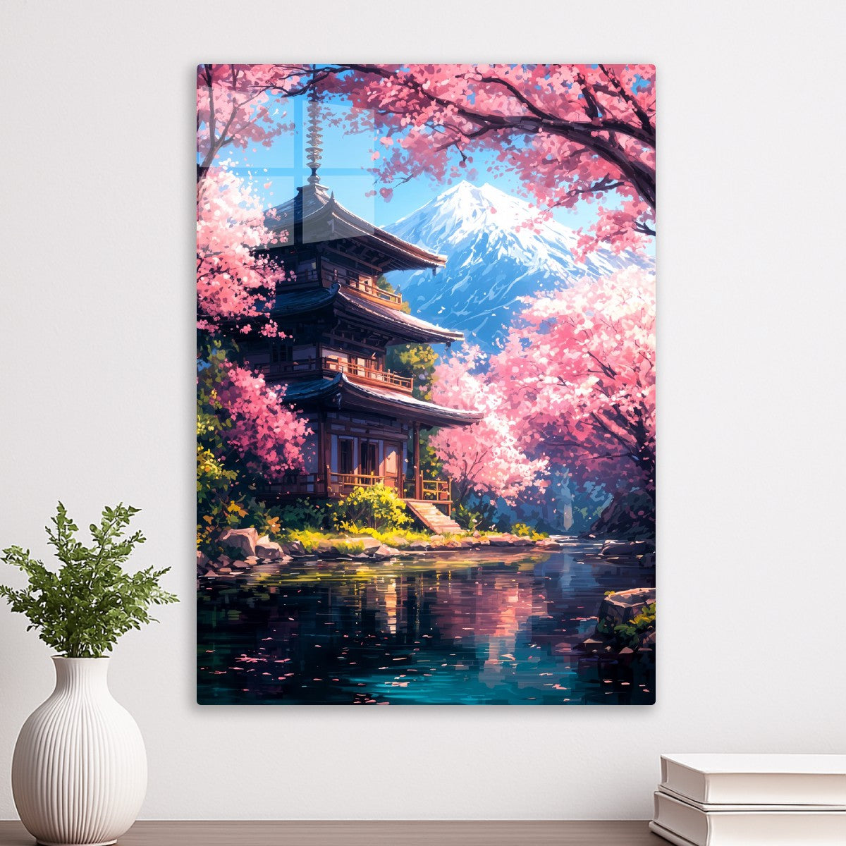 Cherry Blossom Temple View