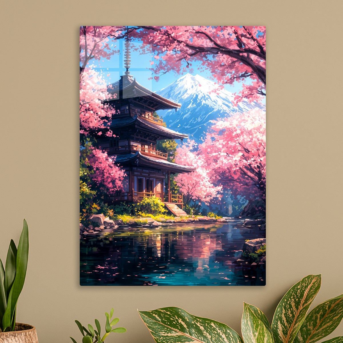 Cherry Blossom Temple View