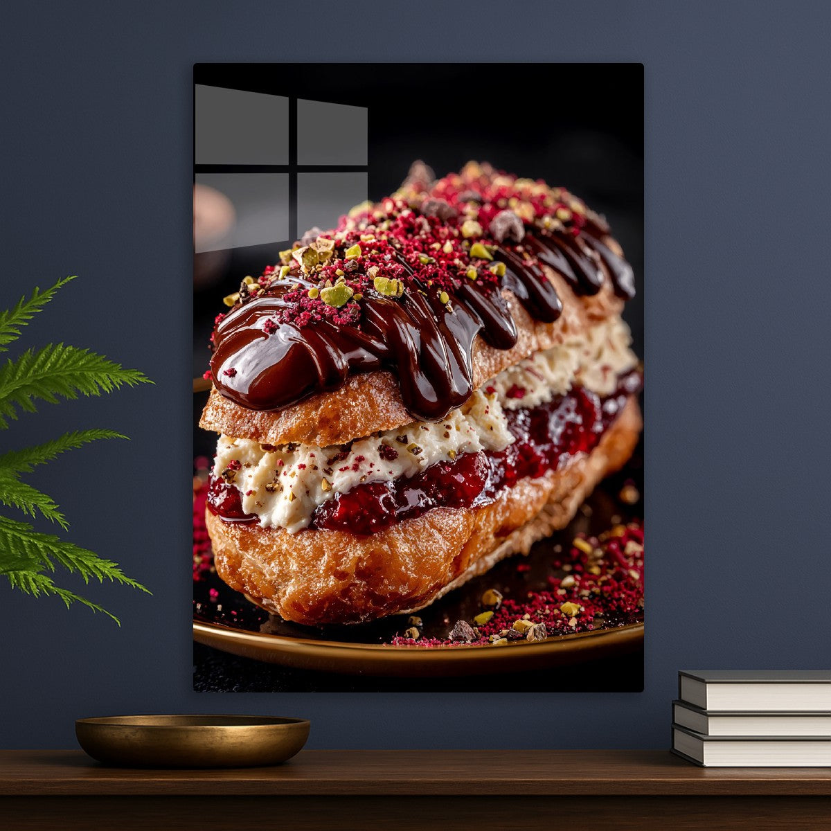 Chocolate Pistachio Eclair