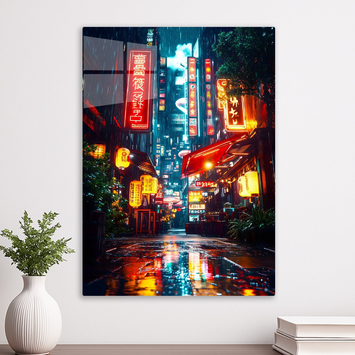 Rainy night on Japanese Street