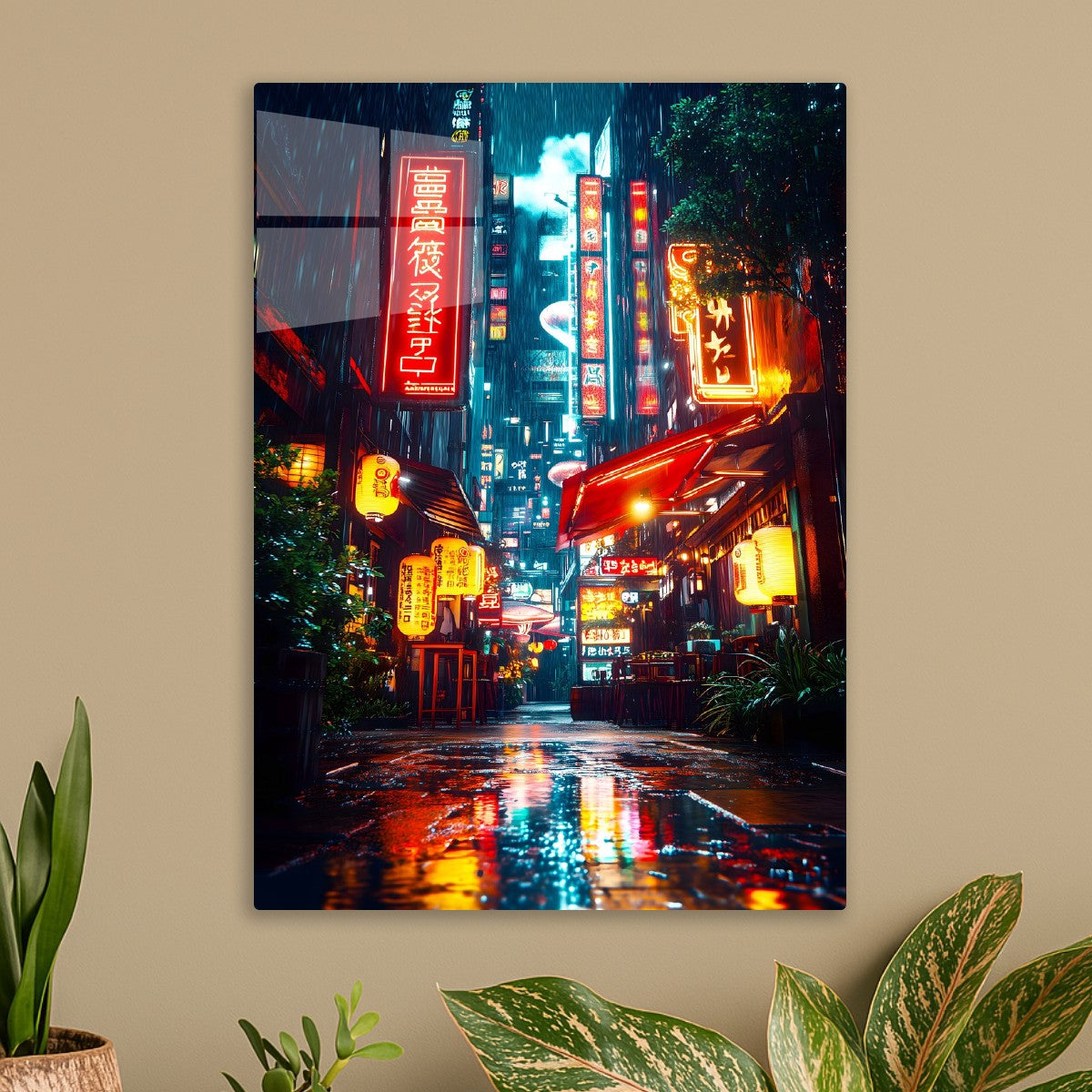 Rainy night on Japanese Street