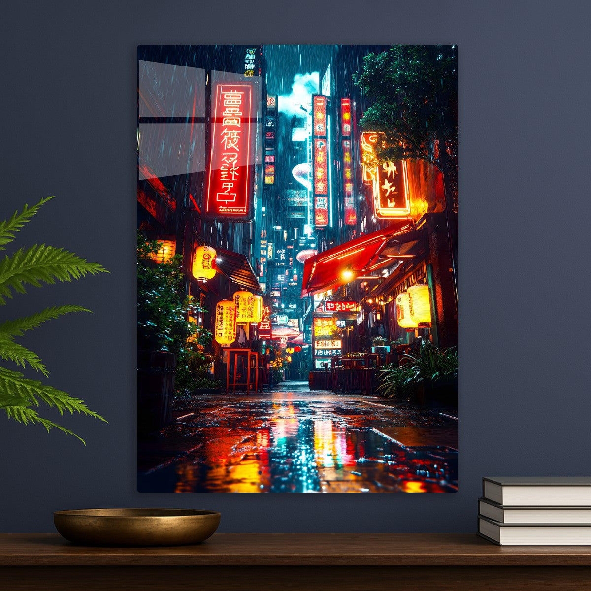 Rainy night on Japanese Street