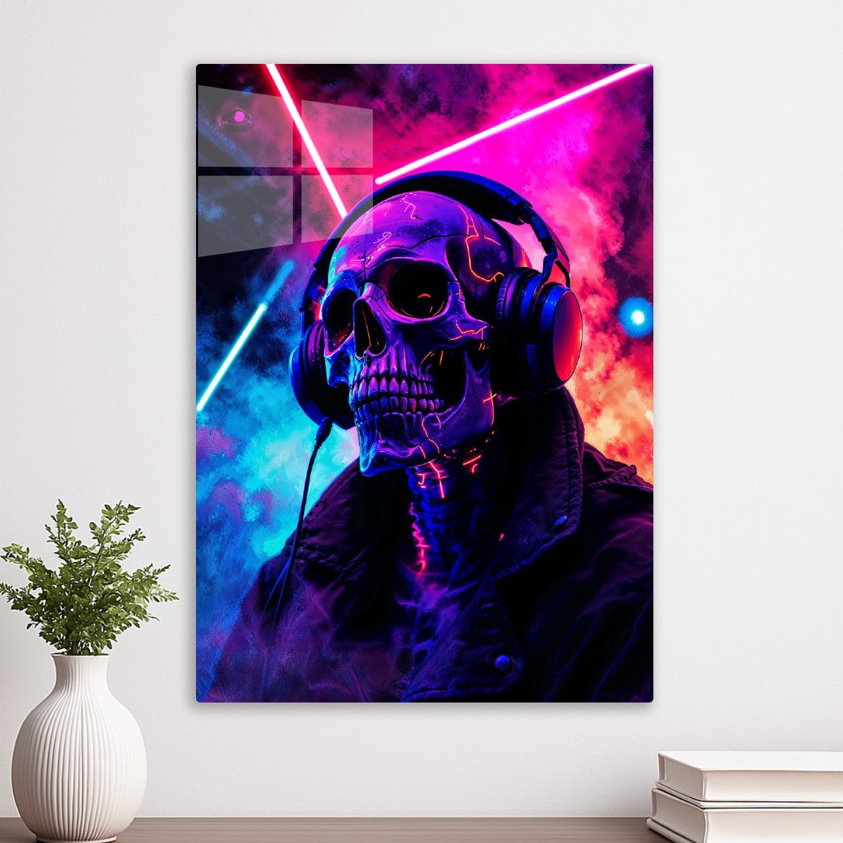 Synthwave Skull DJ