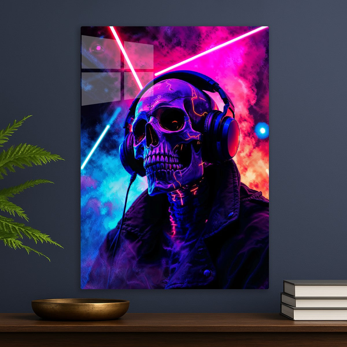 Synthwave Skull DJ