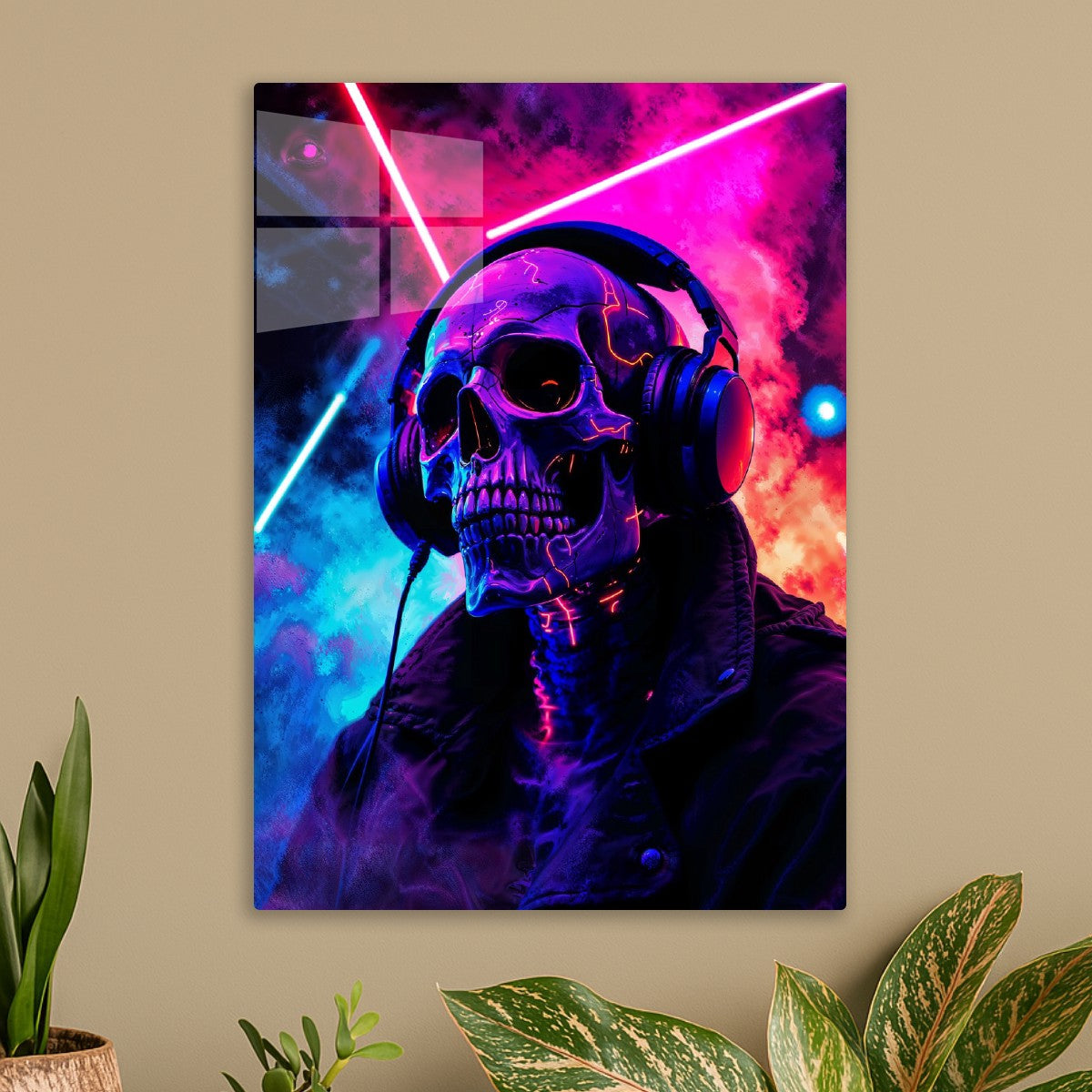 Synthwave Skull DJ