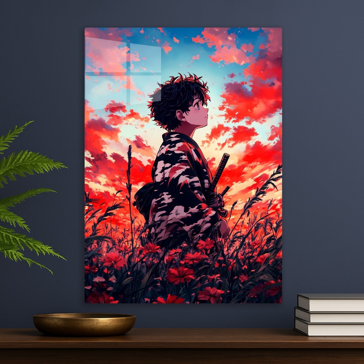 Crimson Sunset Anime Swordboy
