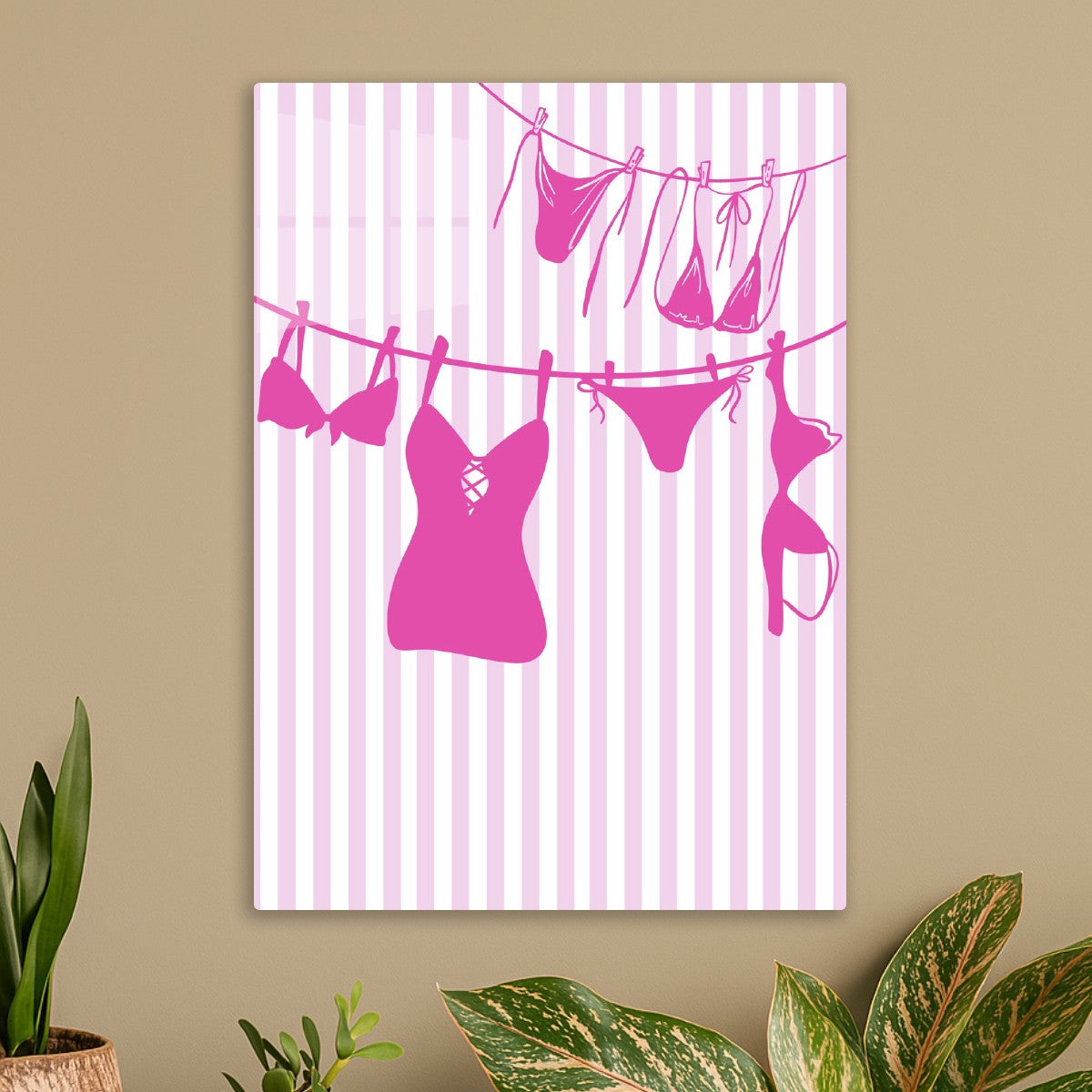Pink Bikini Clothesline
