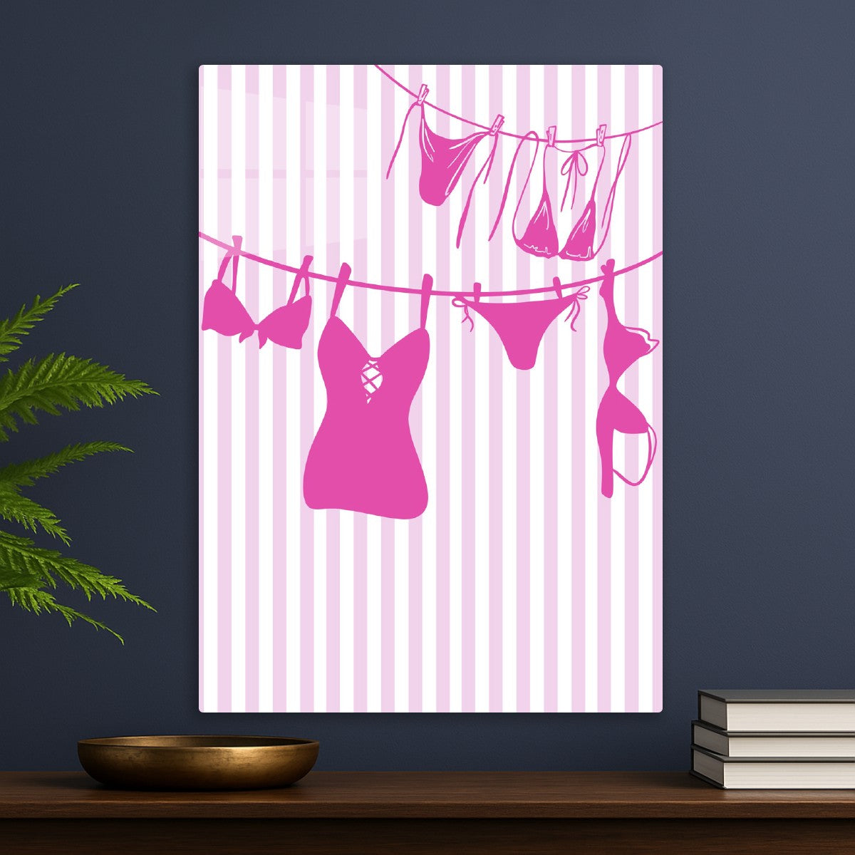 Pink Bikini Clothesline