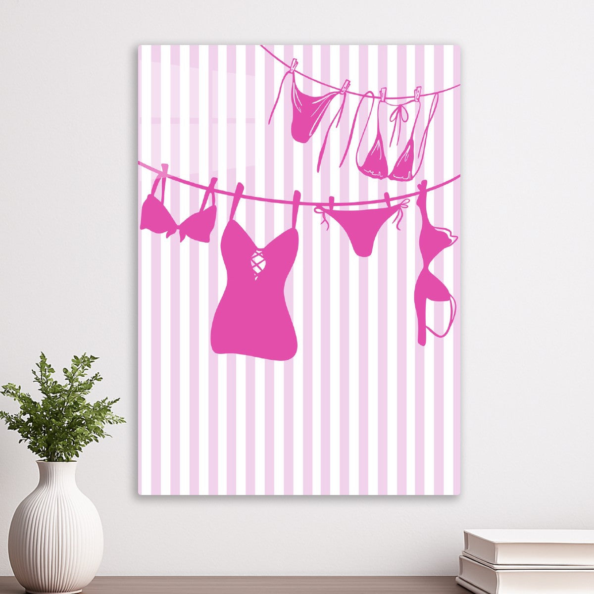 Pink Bikini Clothesline