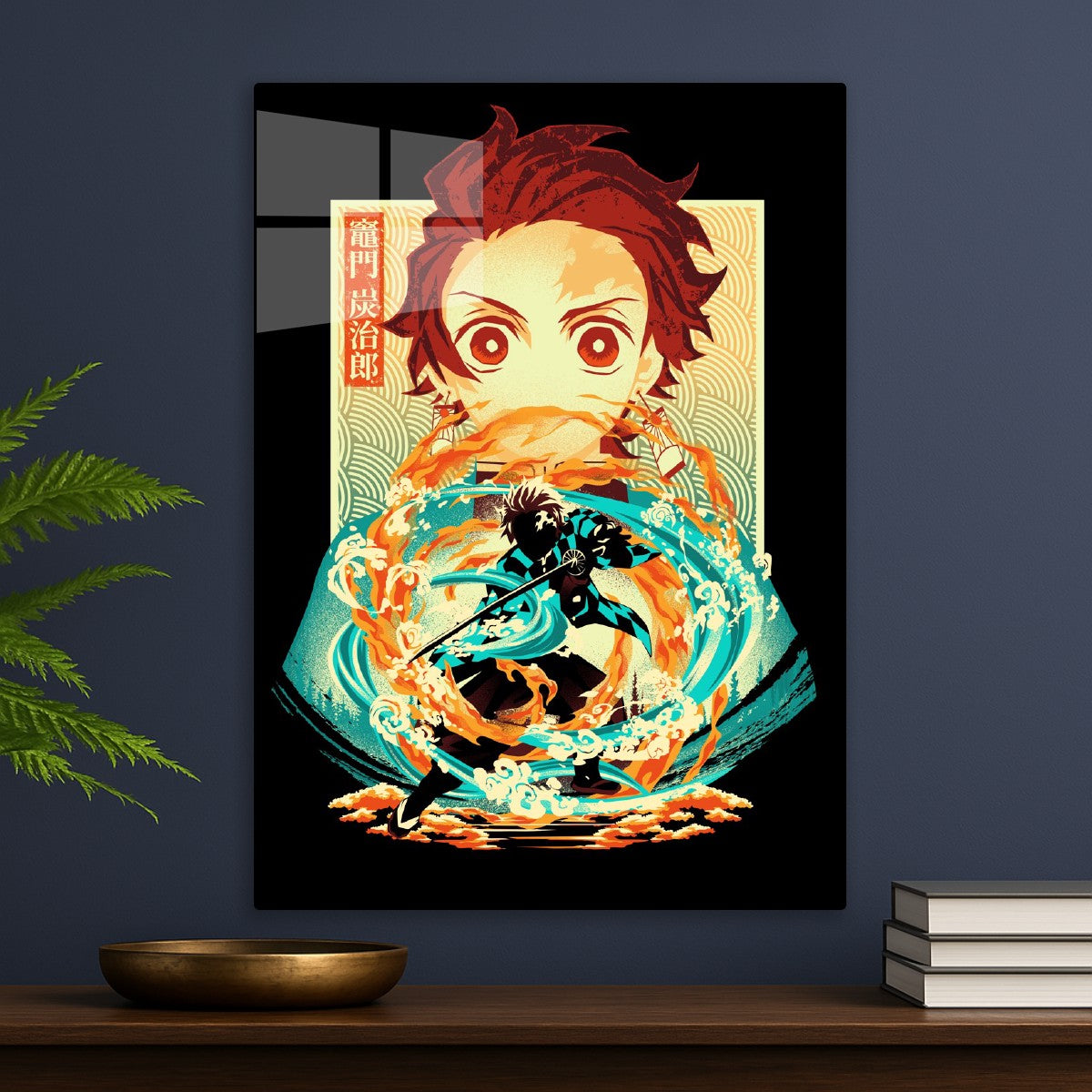 Tanjiro Fire and Water, Demon Slayer