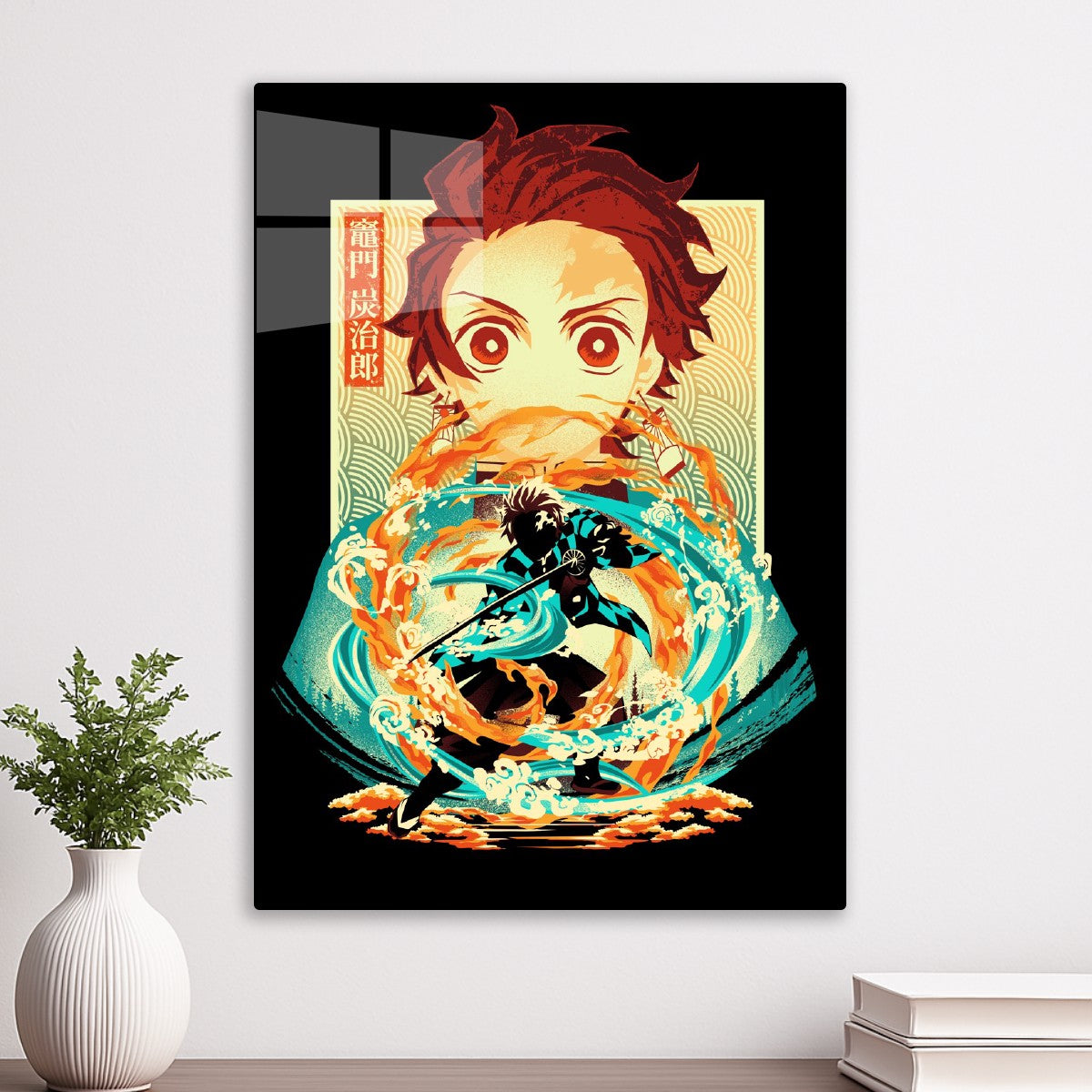 Tanjiro Fire and Water, Demon Slayer