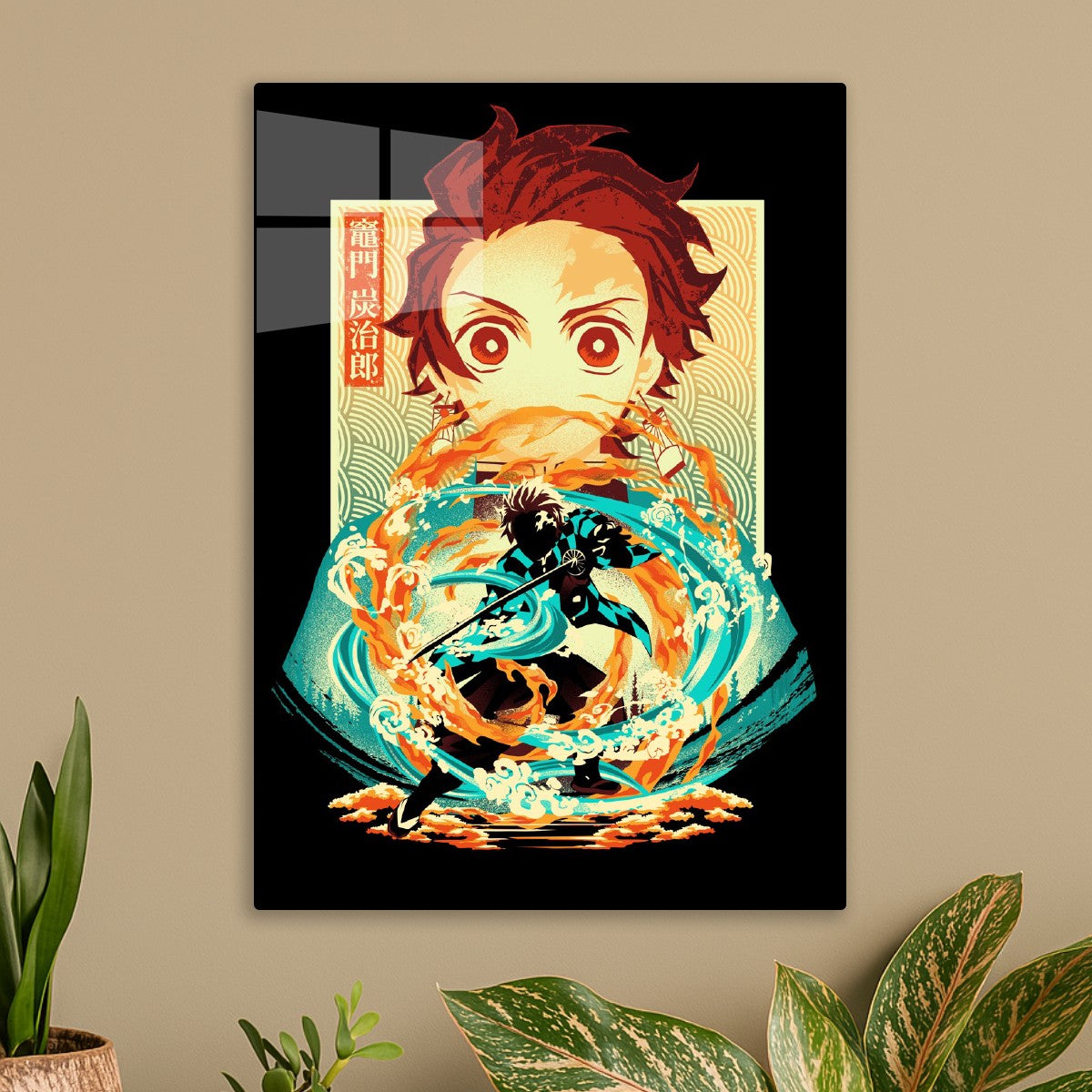 Tanjiro Fire and Water, Demon Slayer