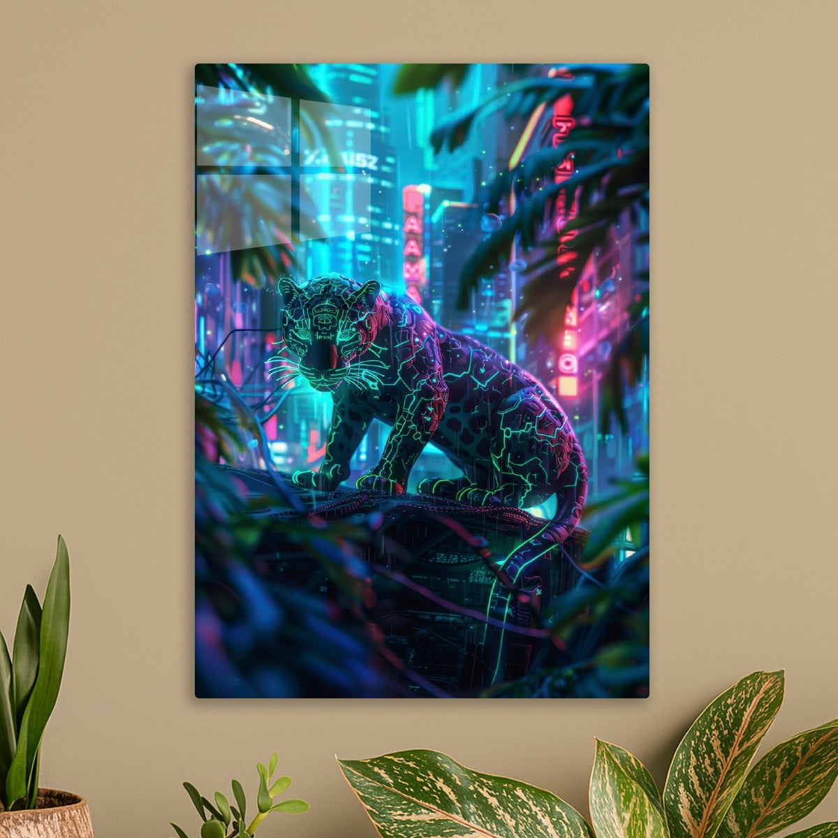 Neon Cat Cyberpunk Puma