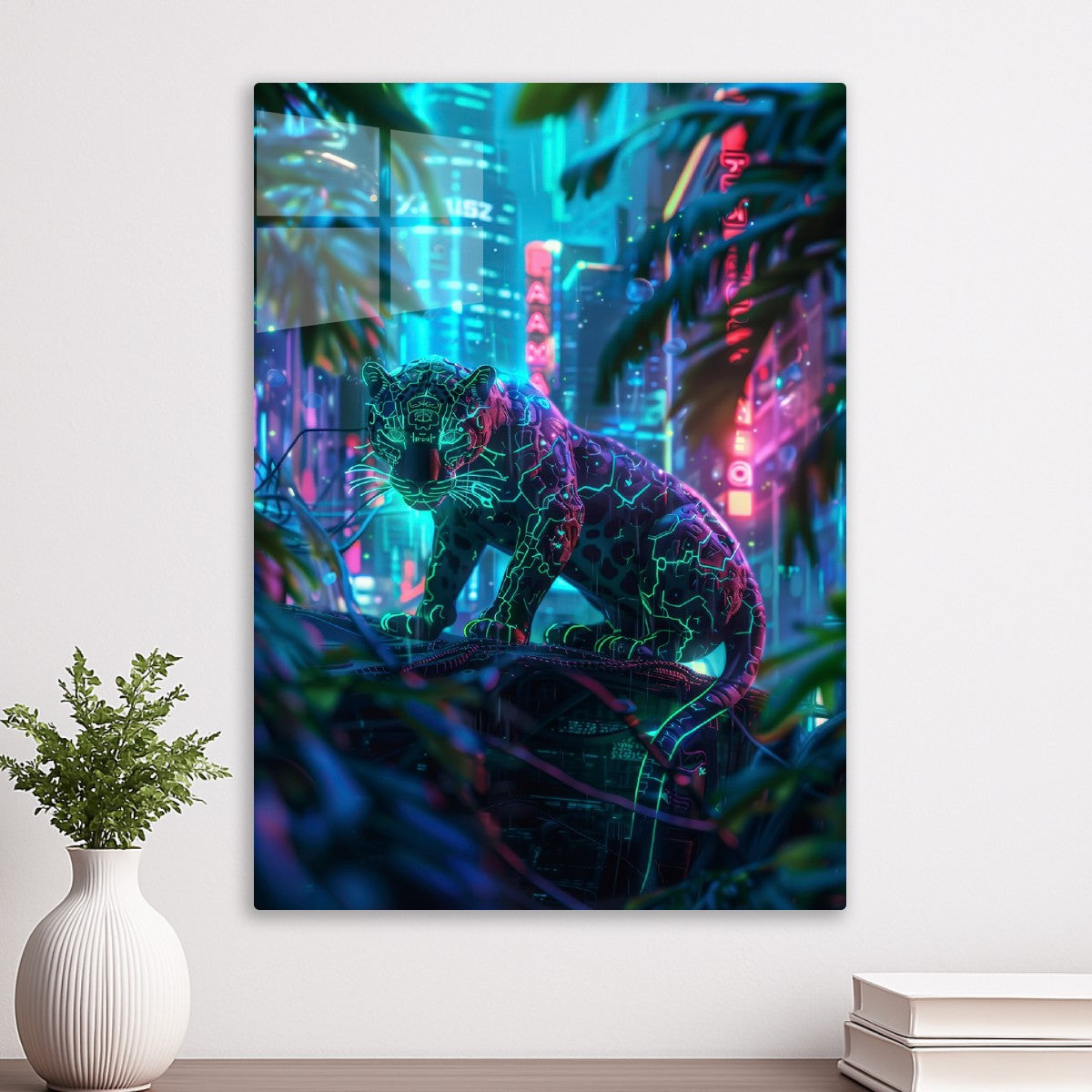 Neon Cat Cyberpunk Puma