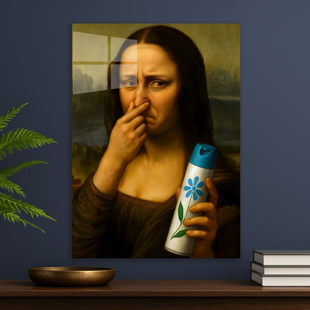 Mona Lisa Funny Bathroom Art